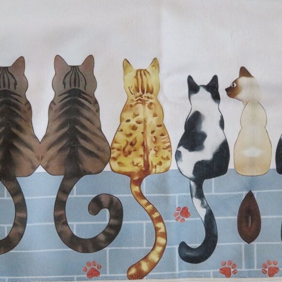 "Host Pick" NWOT Whisker Wonders CAT Design Hand Towels Kitchen Bathroom (F81) - Picture 3 of 3